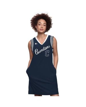 Starter Cleveland Guardians Fast Track Sneaker V-Neck Dress - Blue
