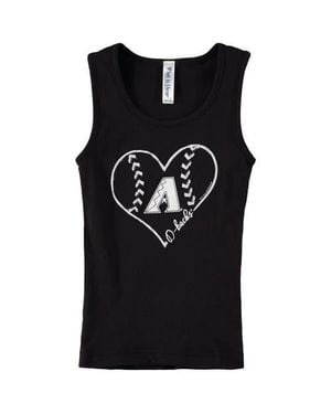 Soft As A Grape Girls Youth Arizona Diamondbacks Cotton Tank Top - Black