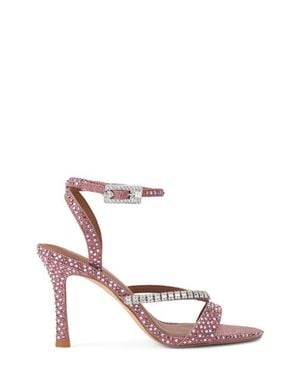 Kurt Geiger Crystal Ankle Strap Sandal - White