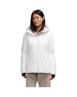 Pajar Esmay Lightweight Mixed Media Quilted Packable Puffer - White