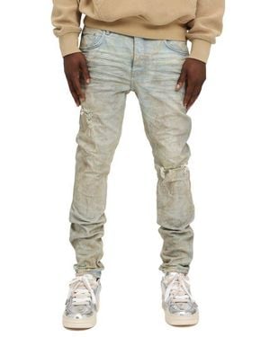 Purple Brand Mud Ripped Skinny Jeans - Blue