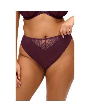 Elomi Reja Brazilian Briefs - Purple