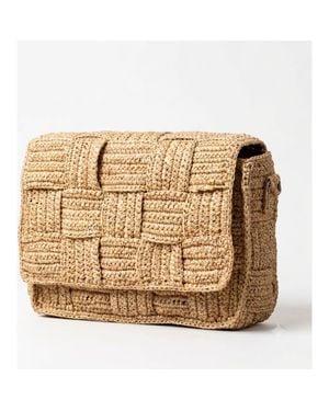 Zanatany Concepts Cracky Raffia Bag - Metallic
