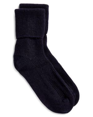 Johnstons of Elgin Forbes Travel Sock - Blue