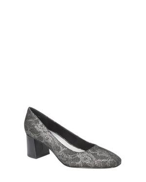 Bella Vita Jillian Square Toe Pump - Gray