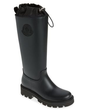 Moncler Kickstream Knee High Rain Boot - Black