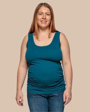 The Bshirt Maternity Vest - Blue