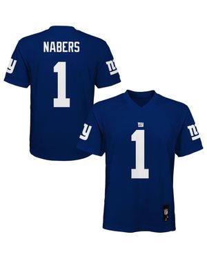 Outerstuff Preschool Malik Nabers New York Giants Replica Player Jersey - Blue