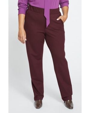UNIVERSAL STANDARD Smart Elastic Waist Ponte Pants - Red