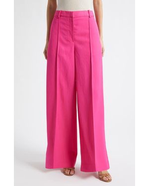 Reiss Charli Wide Leg Pants - Pink