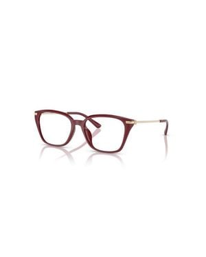 Michael Kors 54Mm Rectangle Optical Glasses - Red