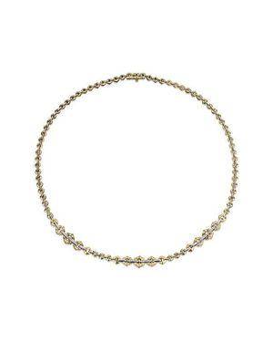 DRIES CRIEL Flow Graduated Diamond Chain Necklace - White