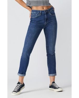 Mavi Kathleen Mid Waist Slim Boyfriend Jeans - Blue