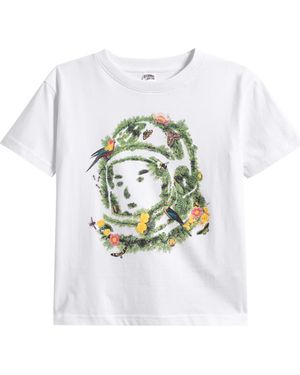 BBCICECREAM Kids' Helmet Short Sleeve Graphic T-Shirt - White