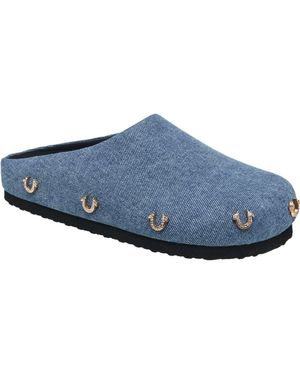TRUE RELIGION Riri Bling Logo Clog - Blue