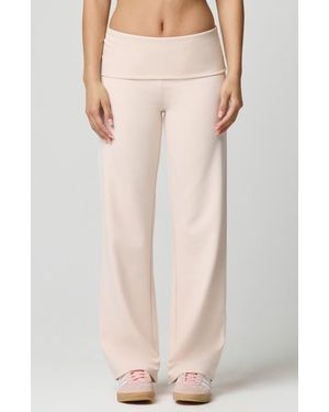 Florence By Mills Sport Sheen Foldover Pants - Pink