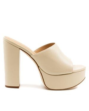 Andrea Gomez Fabiola Leather Platform - White