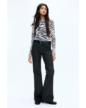 H&M Flared Low Jeans - Blue