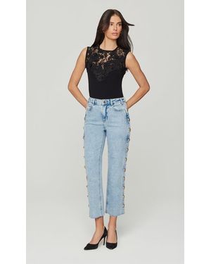 Generation Love Stephen Knot Button Jeans - Blue
