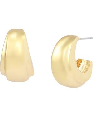 Robert Lee Morris Chubby Huggie Earrings - Metallic