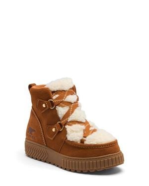 Sorel One Ave Alpine Faux Fur Trim Waterproof Boot - Brown