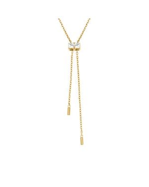 Hey Harper Crystal Gumdrop Necklace - Metallic