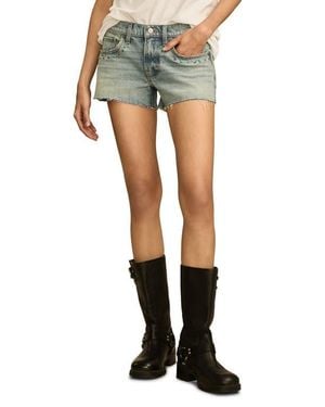 Lucky Brand Rush Embellished Cutoff Denim Shorts - Blue
