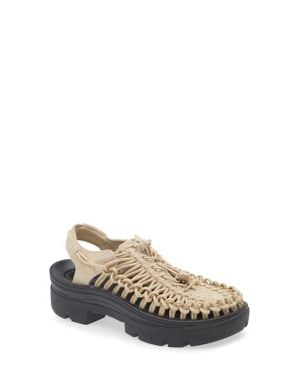 Keen Uneek Platform Sandal - White