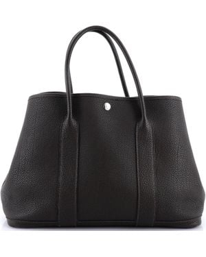 81034712 Garden Party Tote Leather 36 - Black