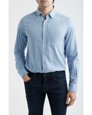Scott Barber The Chambray Button-Down Shirt - Blue