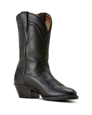 Ariat Easton R Toe Western Boot - Black
