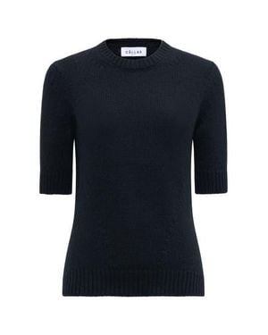 Callas Milano Portia Crewneck Cashmere Sweater - Blue
