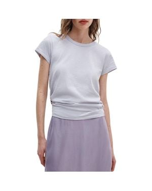 Rag & Bone The Slub Cotton T-Shirt - Purple