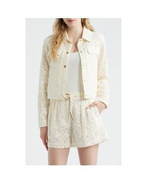 Reiss Lori Lace Jacket - White