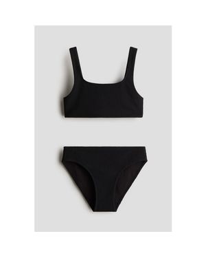 H&M Textured Bikini - Black