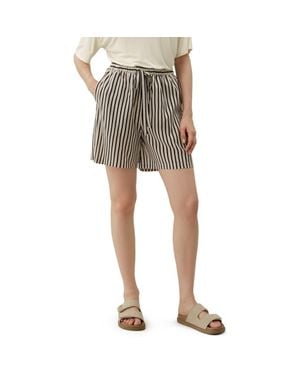 LILYSILK Striped Silk Shorts - Multicolor