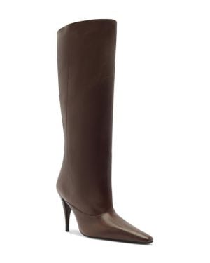 SCHUTZ SHOES Rudy Pointed Toe Boot - Brown