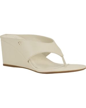 Calvin Klein Marchela Wedge Sandal - White