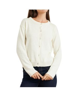 Paneros Clothing Ruthie Cotton Cardigan - Gray