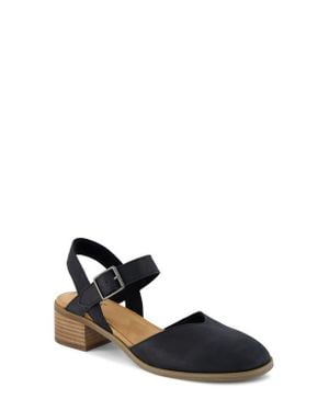 TOMS Jaclyn Ankle Strap Pump - Black