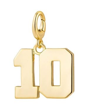 The Drip Bros Drip Digits Number Pendant Charm - Metallic