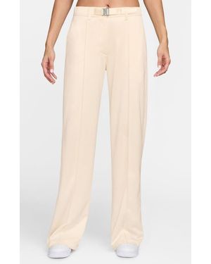 Nike Belted Pintuck Pants - Natural