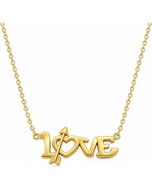 Donatello Gian Tone Arrow Love Necklace - Metallic