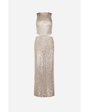 Saemdi Cut Out Sequin Dress - White