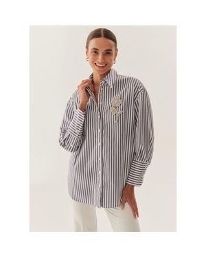 Exquise Daniela Poplin Shirt - Gray
