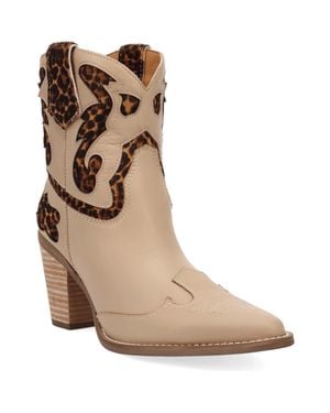 Dingo Run Wild Animal Print Western Boot - Brown