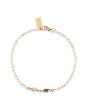 SET & STONES Marquise Multi Birthstone Bracelet - White