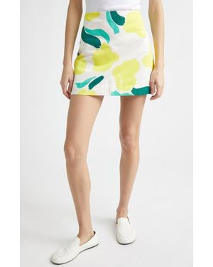 Marimekko Kokominen Lemmitty Cotton & Linen Skirt - Yellow
