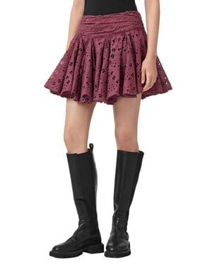 AllSaints Dotty Skirt - Red