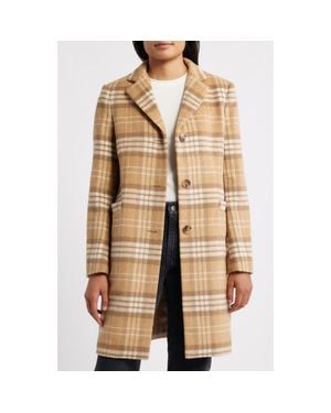 Ralph Lauren Longline Wool Blend Coat - Natural